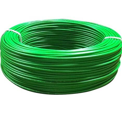 niki- 0.75(24/20) sqmm fr insulated single core pvc cable (green)
