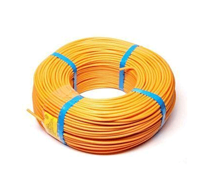 niki 1.00(32/20) sqmm fr insulated two core pvc cable yellow