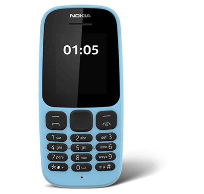 nokia 105 ss 1.4-inch lcd transmissive display (blue)