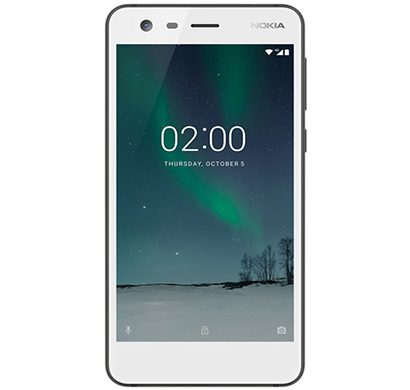 nokia - 2, mobile phone, 8 gb, white, 1 year warranty