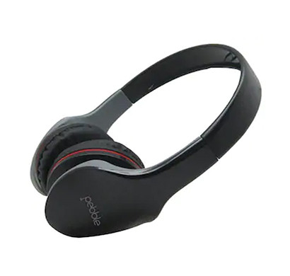 pebble wave over ear headphone (black)