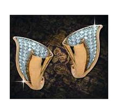 peora silver stylish diamonds earrings for women girls