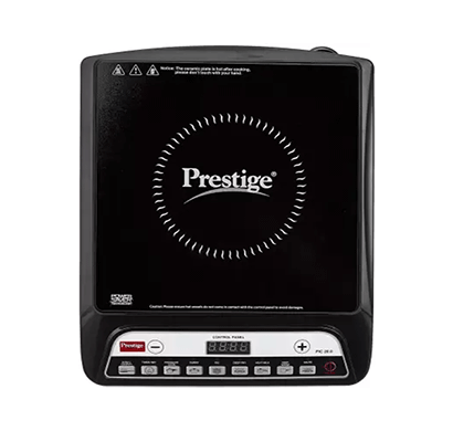 prestige pic 20.0 induction cooktop (black, push button)