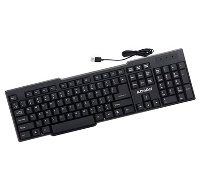 prodot (kb-207s) wired usb standard keyboard (black)