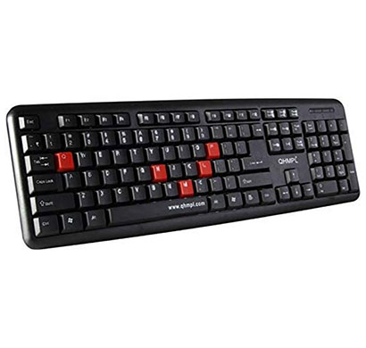 quantum qhm7403 usb wired keyboard (black)