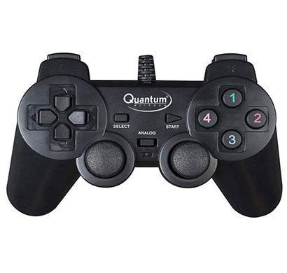 quantum qhm7468 usb gamepad with dual vibration (black)