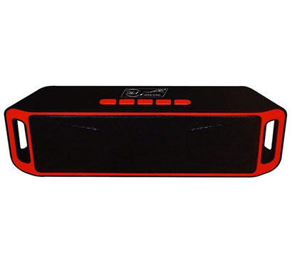 quantum hs4222 portable bluetooth speaker (black and red)