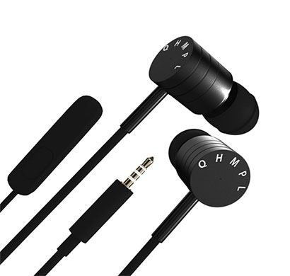quantum qhm 5505h wired earphone handsfree (black)