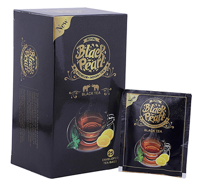 royal black pearl (heritage blend) assam 80 gm green tea bags 25 tea bags