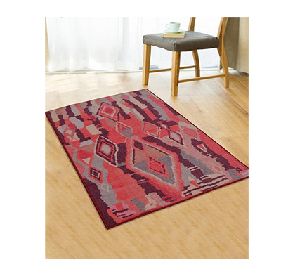 rugsmith (rs000017) rug & carpet rust & pink color premium qualty moroccan pattern polyamide nylon casablanca rug area rug