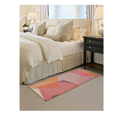 rugsmith (rs000019) rug & carpet pink multi color premium qualty abstract pattern polyamide nylon chroma rug runner