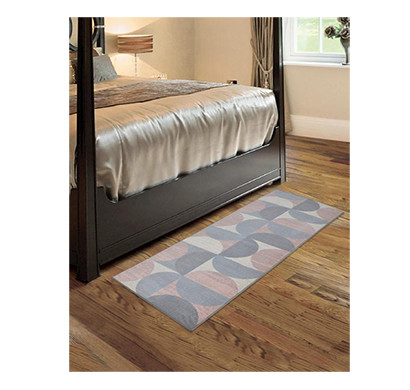 rugsmith (rs000028) rug & carpet rosette color premium qualty geometrical pattern polyamide nylon crescent moon rug runner