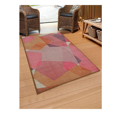 rugsmith (rs000021) rug & carpet pink multi color premium qualty abstract pattern polyamide nylon chroma rug area rug