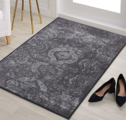 rugsmith (rs000209) grey color premium qualty classical pattern polyamide nylon rococo rug area rug