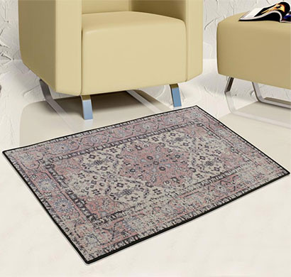 rugsmith (rs000185) pinkrosette color premium qualty classical pattern polyamide nylon anatolia rug area rug