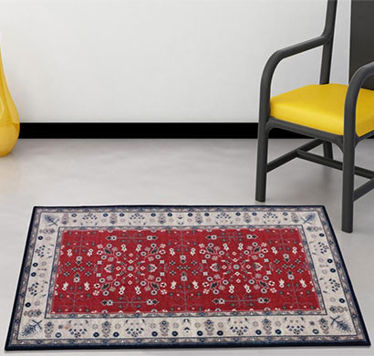 rugsmith (rs000188) red multi color premium qualty classical pattern polyamide nylon vintage garden rug area rug