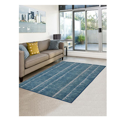 rugsmith (rs000081) rugs & carpets (size 4 x 6) blue teal color premium qualty modern pattern polyamide nylon tango rug area rug