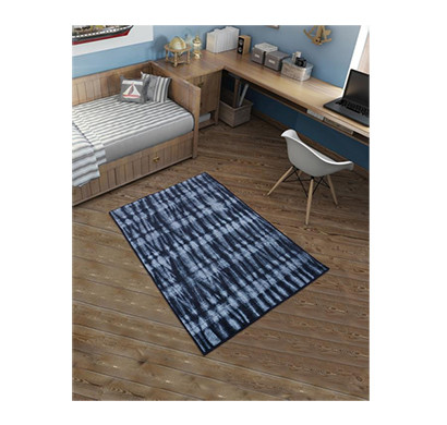 rugsmith (rs000089) rugs & carpets midnight navy color premium qualty modern pattern polyamide nylon resist rug area rug