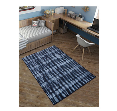rugsmith (rs000090) rugs & carpets midnight navy color premium qualty modern pattern polyamide nylon resist rug area rug