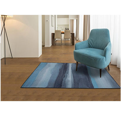 rugsmith (rs000102) rugs & carpets blue multi color premium qualty abstract pattern polyamide nylon canvas rug area rug