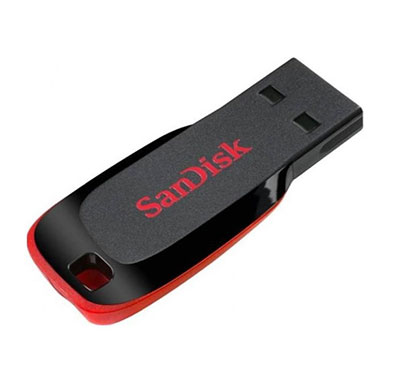 sandisk cruzer blade sdcz50-064g-135 64gb usb 2.0 pen drive with red-black combination