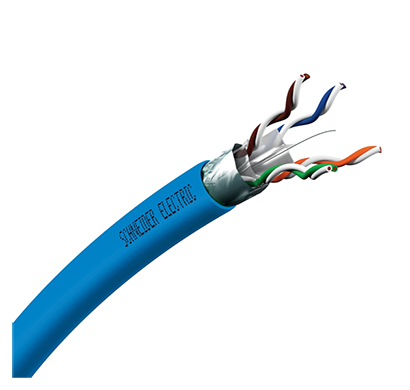 schneider cat6a lszh cable 10g utp cable 305m blue