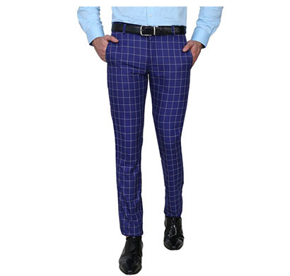 shaurya-f slim fit men trousers (dark blue)
