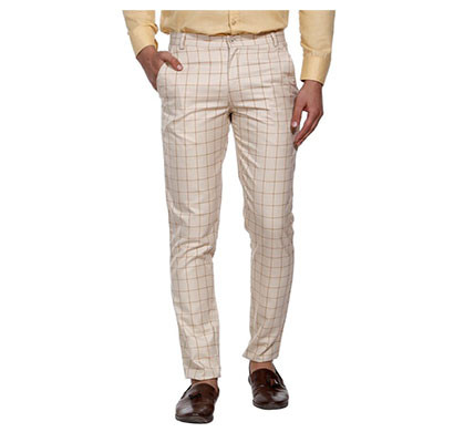 shaurya-f slim fit men stylish trousers (beige)