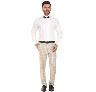 shaurya-f tr-12 regular fit men's brown trousers