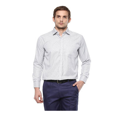 shaurya-f men's printed casual shirt (white)