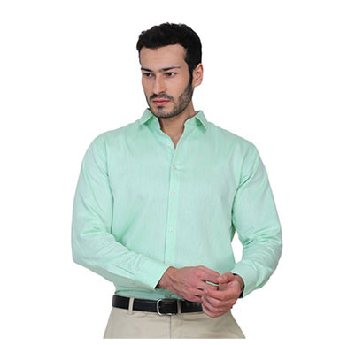 shaurya-f men's solid formal shirts (light blue)