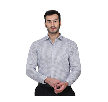 shaurya-f men's solid casual shirt (white)