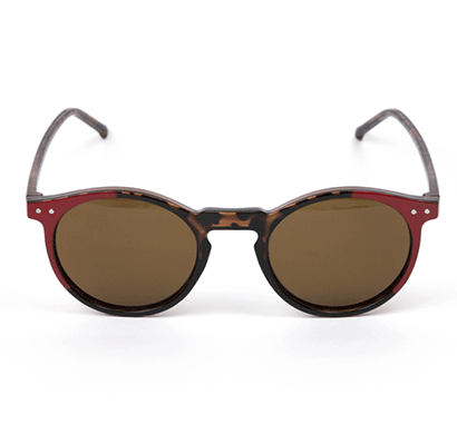siete 400 uv protected sunglasses, spain, unisex, oval, medium size tortoise red