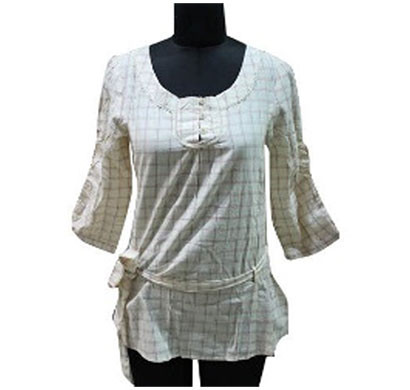 silver ladies light lime cotton top (yellow)