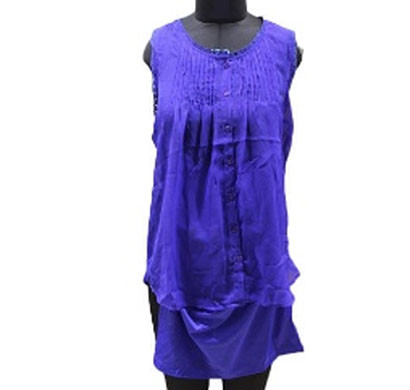 silver ladies blue sleeveless camisole top (blue)