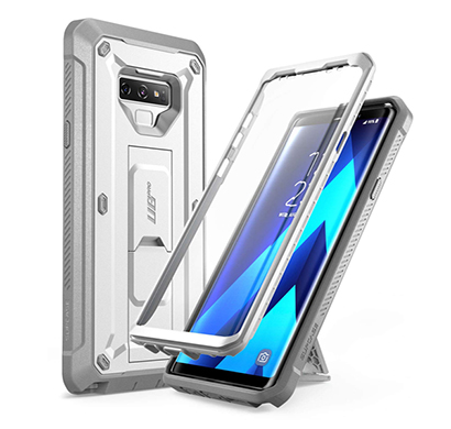 supcase (b07g7ycwps) unicorn beetle pro series design for samsung galaxy note 9 case, with built-in screen protector & kickstand full-body rugged holster case for galaxy note 9 (2018 release) (white)