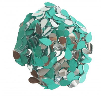 teardrop shaped mirrors beads, craft mirrors, glass mirrors (6 millimeter)