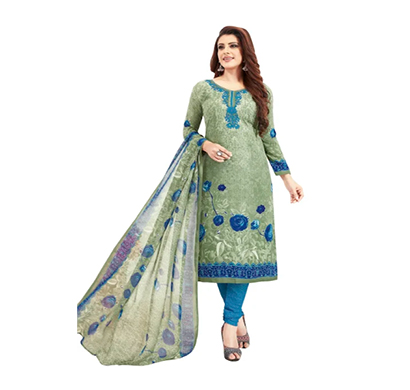 tendisha (2756) synthetic printed unstitched dress material (multi)