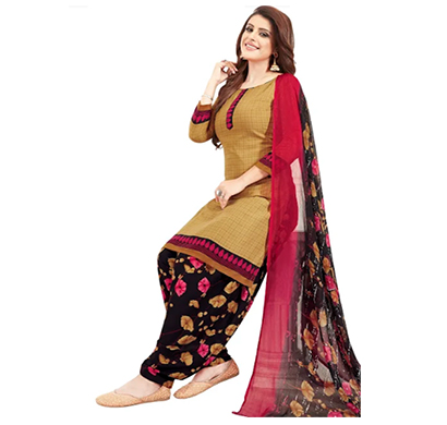tendisha (2780) synthetic printed unstitched dress material (multi)