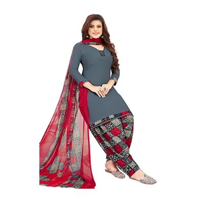 tendisha (2781) synthetic printed unstitched dress material (multi)