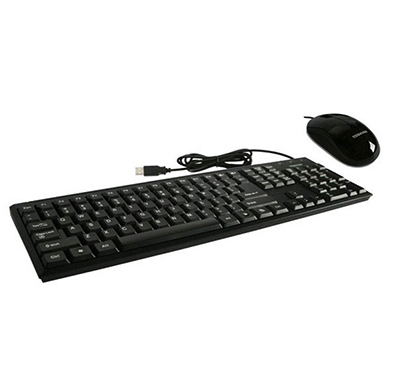 toshiba (ku40m) usb wired keyboard + u20 combo set (black)