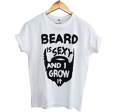 trendzwing tw003 beard t-shirt white