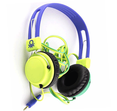 united colors of benetton headphone use your head green 902 blue