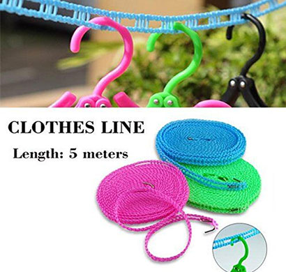 vaibhavi flexible clothes 5 meters windproof anti-slip nylon rope with hooks