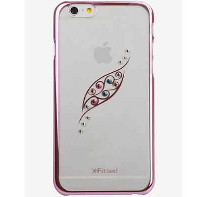 x-fitted- p6jy(p), graceful leaf p6jy(p) iphone 6/6s case, pink