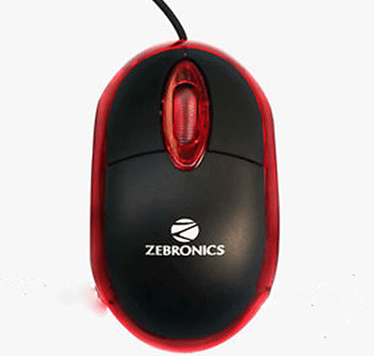 zebronics neon optical usb mouse (wired, black)