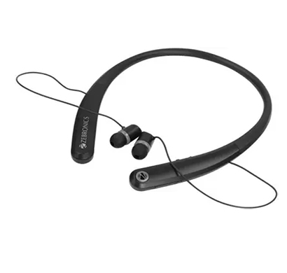 zebronics zeb-journey bluetooth headset with mic (grey, in the ear)