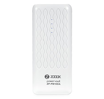 zoook portable mobile charger / power bank zp-pb10da 10000mah (white)