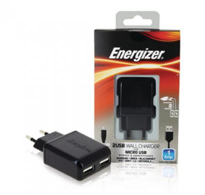 energizer classic wall charger 2 usb for nokia devices (eu plug) black
