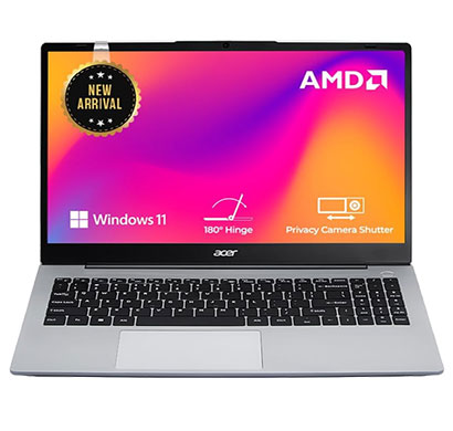 acer aspire a325-423 (un.34qsi.00y) thin and light laptop (amd ryzen 3 5400/ 8 gb ram/ 256 gb ssd/ windows 11 sl/ 15.6 fhd display/amd radeon graphics/ 1 year warranty), steel gray